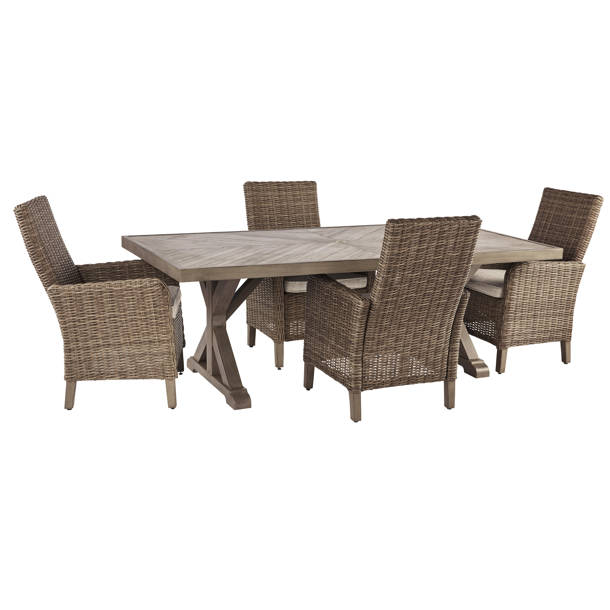 Beachcrest Home Danny Porcelain Outdoor Dining Table & Reviews Wayfair